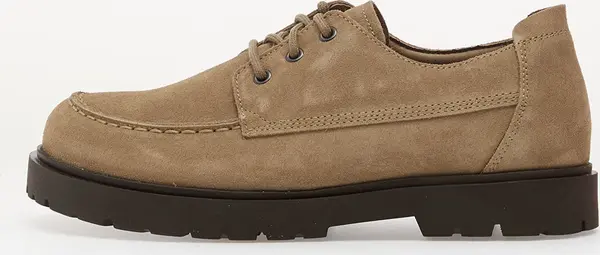 Birkenstock Сникърси Birkenstock Highwood Moc Lace Low Suede Leather Gray Taupe EUR 45