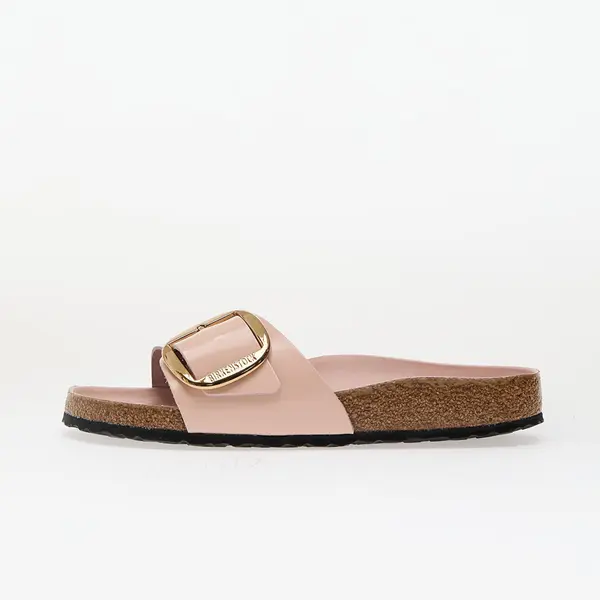Birkenstock Сникърси Birkenstock Madrid Big Buckle Natural Leather Patent High-Shine Light Rose EUR 41