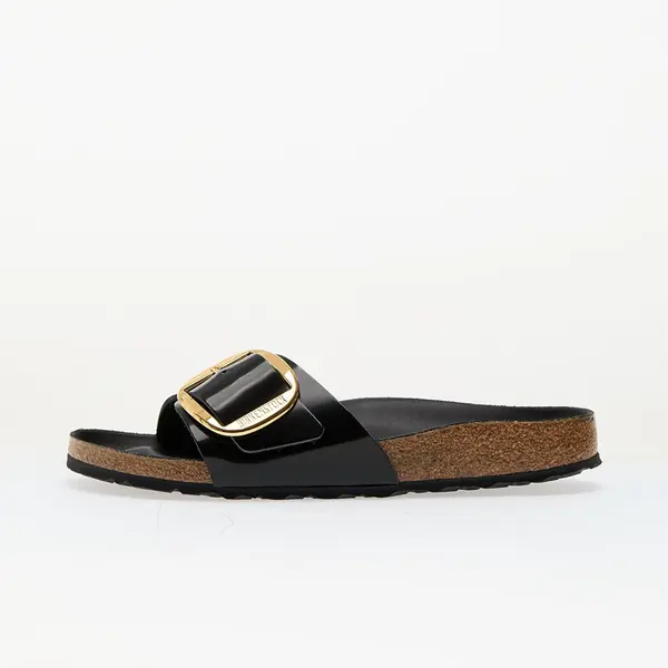 Birkenstock Сникърси Birkenstock Madrid Big Buckle Natural Leather Patent Nappa Glamour EUR 37