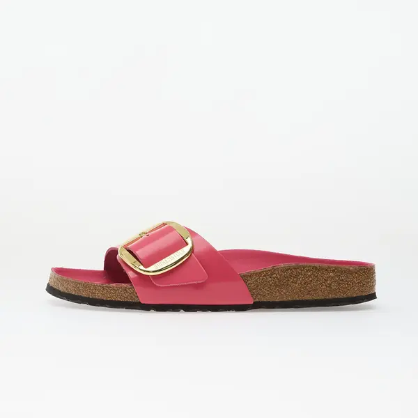 Birkenstock Сникърси Birkenstock Madrid Big Buckle Natural Leather Patent Women High-Shine Fuchsia Tulip EUR 37