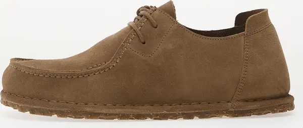 Birkenstock Сникърси Birkenstock Utti Lace Suede Leather Unisex Gray Taupe EUR 39