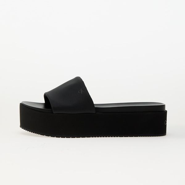 Calvin Klein Сникърси Calvin Klein Jeans Flatform Sandal Slid Black EUR 36