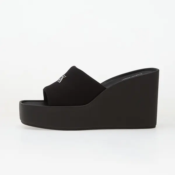 Calvin Klein Сникърси Calvin Klein Wedge 70 Sandal Canv Black EUR 36