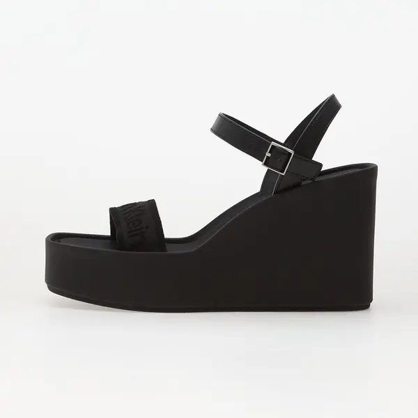 Calvin Klein Сникърси Calvin Klein Wedge 70 Sandal Webbin Black EUR 38