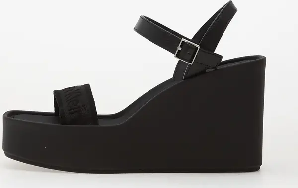Calvin Klein Сникърси Calvin Klein Wedge 70 Sandal Webbin Black EUR 39