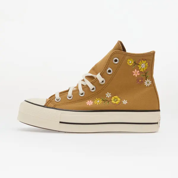Converse Сникърси Chuck Taylor All Star Lift Embroidered Flowers - Converse Honey Stick/ Egret EUR 39.5
