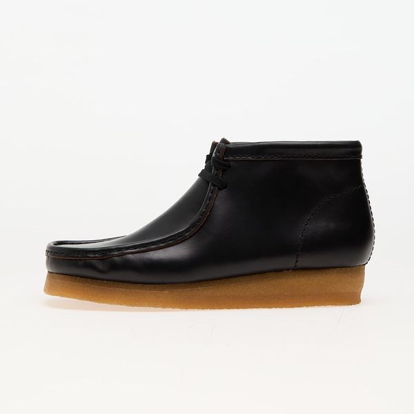 Clarks Originals Сникърси Clarks Originals Wallabee Boot Black Smooth Lea EUR 43
