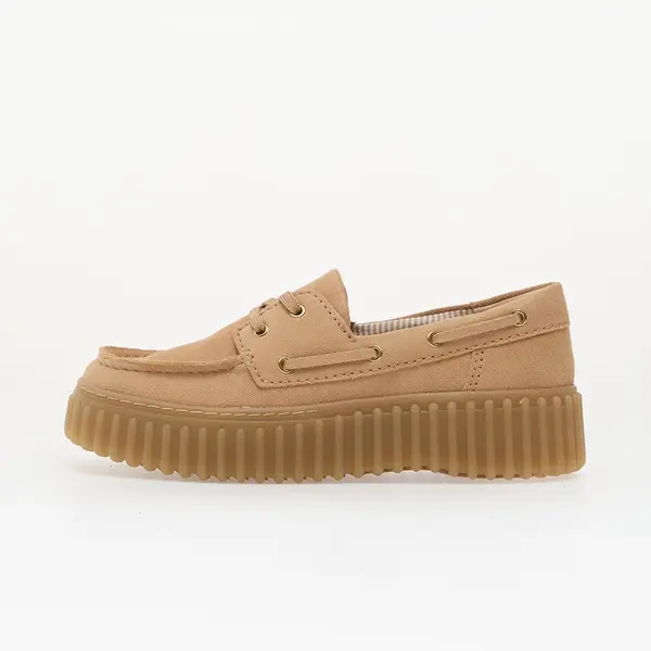 Clarks Сникърси Clarks Torhill Boat Beige Suede EUR 38