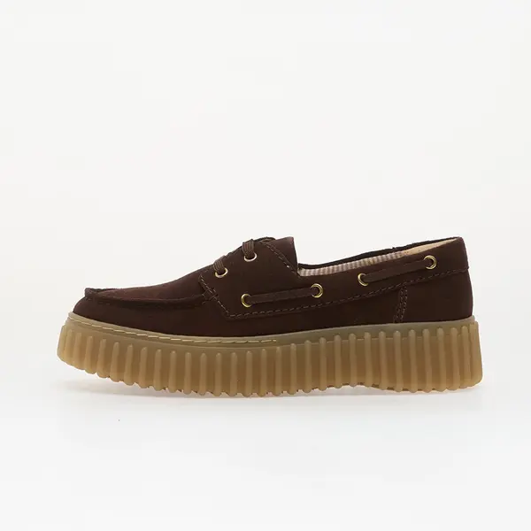 Clarks Сникърси Clarks Torhill Boat Dark Brown Suede EUR 36