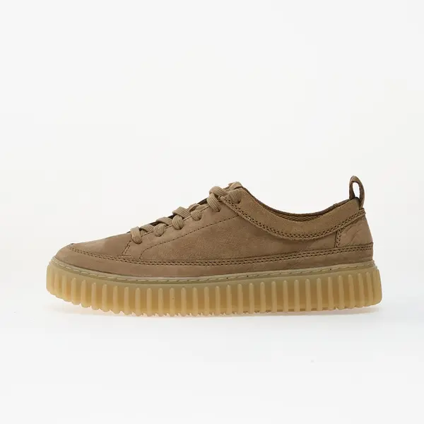 Clarks Сникърси Clarks Torhill Lace Dark Sand Nubuck EUR 43