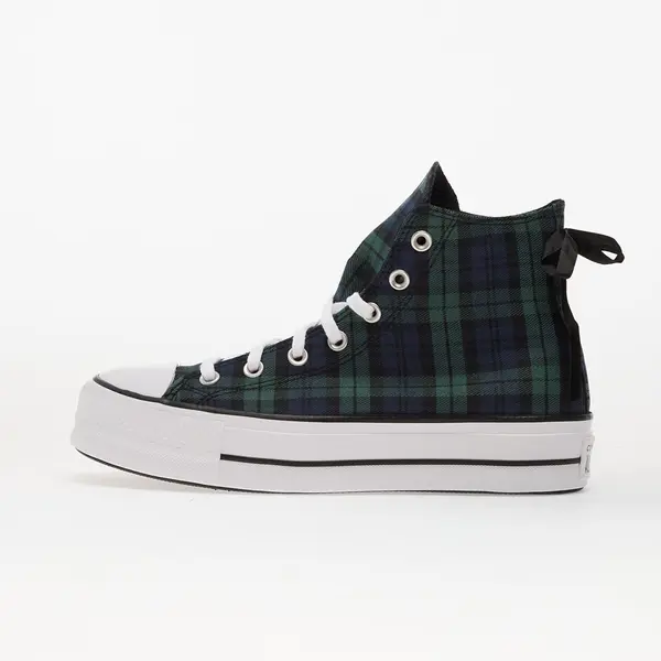 Converse Сникърси Converse Chuck Taylor All Star Lift Platform Plaid Hi Navy/ Black/ White EUR 36