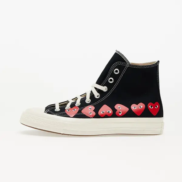 Comme des Garçons PLAY Сникърси Converse x Comme des Garçons PLAY Chuck 70 Hi Multi Heart Black/ Hi Risk Red/ Egret EUR 42