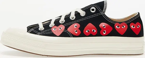 Comme des Garçons PLAY Сникърси Converse x Comme des Garçons PLAY Chuck Taylor 70 OX Multi Heart Black/ Hi Risk Red/ Egret EUR 42