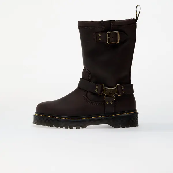 Dr. Martens Сникърси Dr. Martens Anistone Hi Dark Brown Burnished Waxy Pull Up EUR 40