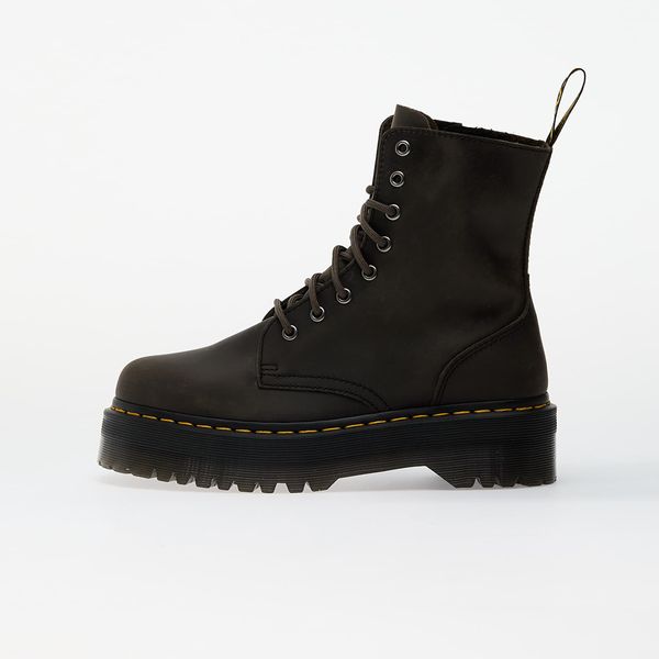 Dr. Martens Сникърси Dr. Martens Jadon Charcoal Grey Burnished Waxy Pull Up EUR 36