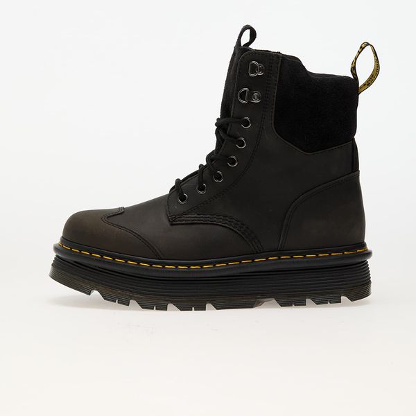 Dr. Martens Сникърси Dr. Martens Zebzag 8 Tie Black E.H. Suede & Charcoal Grey Burnished Waxy Pull Up EUR 39