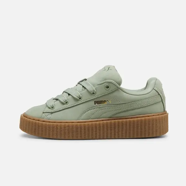 Puma Сникърси Fenty x Puma Creeper Phatty Nubuck Green Fog-Puma Gold-Gum EUR 38.5