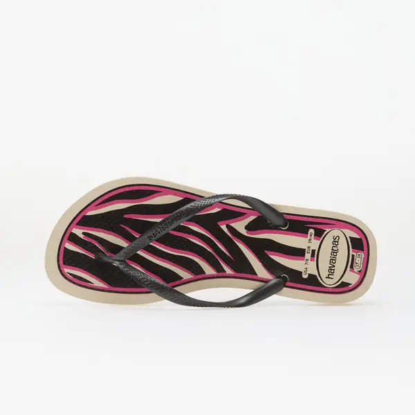 Havaianas Сникърси Havaianas Slim Animals Beige/ Dark Grey Metallic EUR 41/42