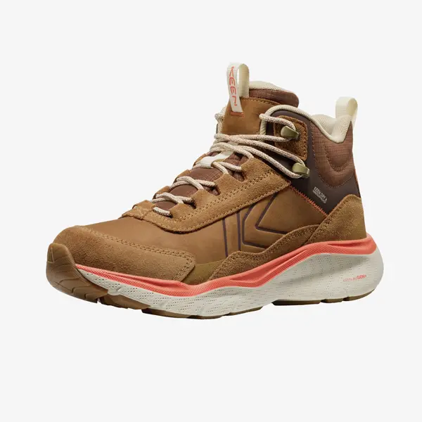 KEEN Сникърси KEEN Leiki Leather Mid Wp Women Chipmunk/ Birch EUR 40.5