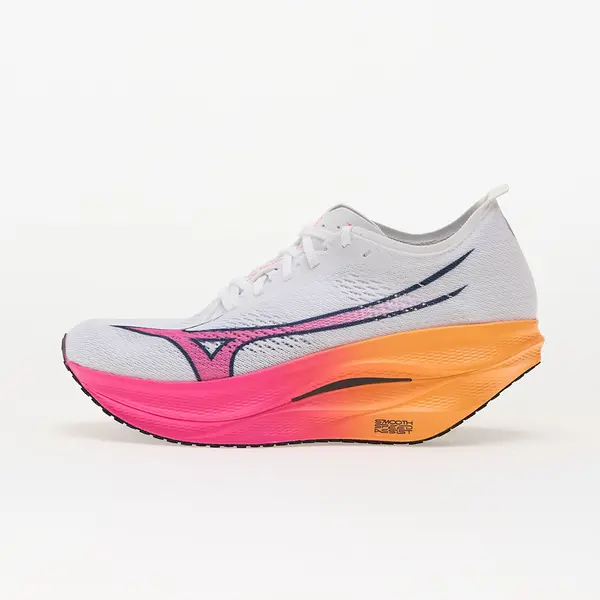 Mizuno Сникърси Mizuno Wave Rebellion Pro 3 White/ Pink Tetra/ Tang Orange EUR 42