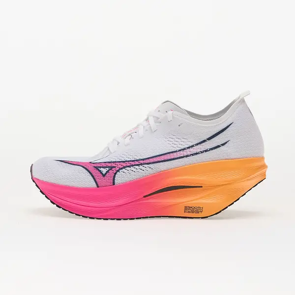 Mizuno Сникърси Mizuno Wave Rebellion Pro 3 White/ Pink Tetra/ Tang Orange EUR 42.5