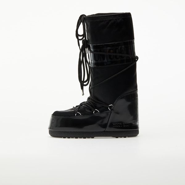 Moon Boot Сникърси Moon Boot Icon Satin Glance Black EUR 35-38