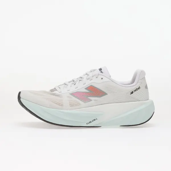 New Balance Сникърси New Balance FuelCell Rebel v5 White/ Pink Heat/ Glint Blue EUR 45.5