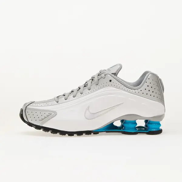 Nike Сникърси Nike Shox R4 Metallic Silver/ Blue Lagoon-White EUR 39