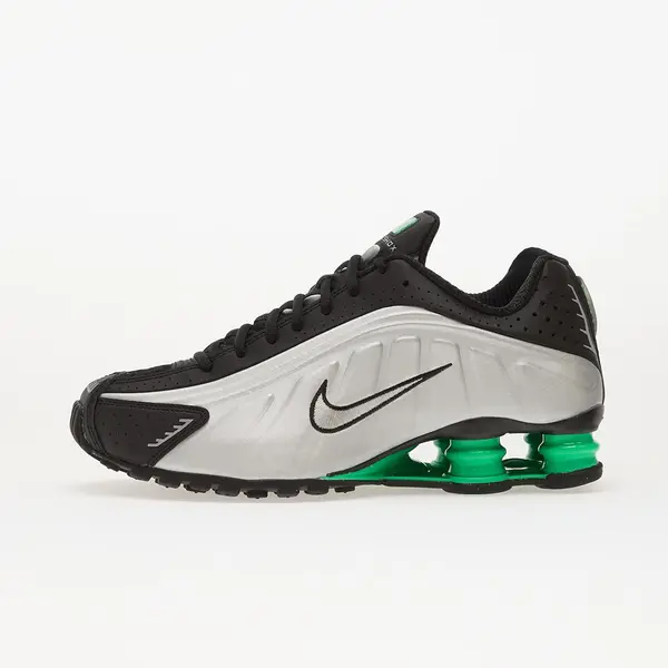 Nike Сникърси Nike Shox R4 Mtlc Silver/ Mtlc Silver-Black-Green Shock EUR 40