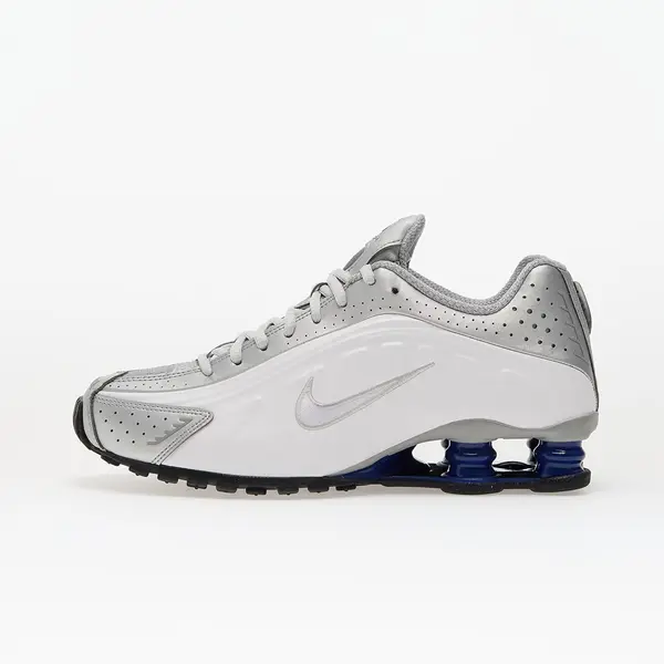 Nike Сникърси Nike Shox R4 White/ White-Mtlc Silver-Deep Royal Blue-Black EUR 42