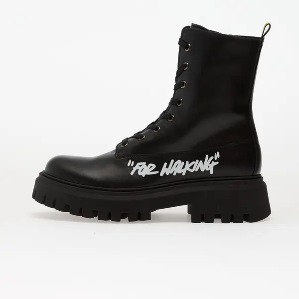 OFF-WHITE KIDS Сникърси OFF-WHITE KIDS For Walking Ankle Boot Black/ White EUR 38