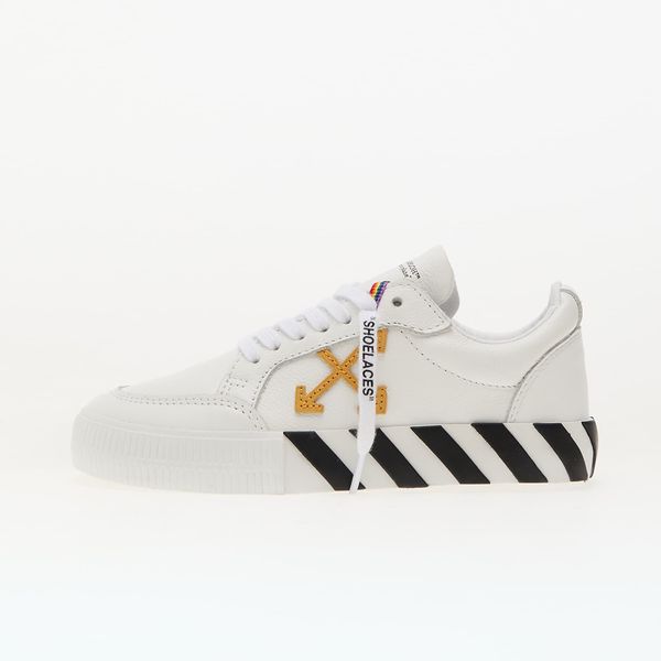 OFF-WHITE KIDS Сникърси Off-White Kids Vulcanized Leather White Ocher Yellow EUR 32