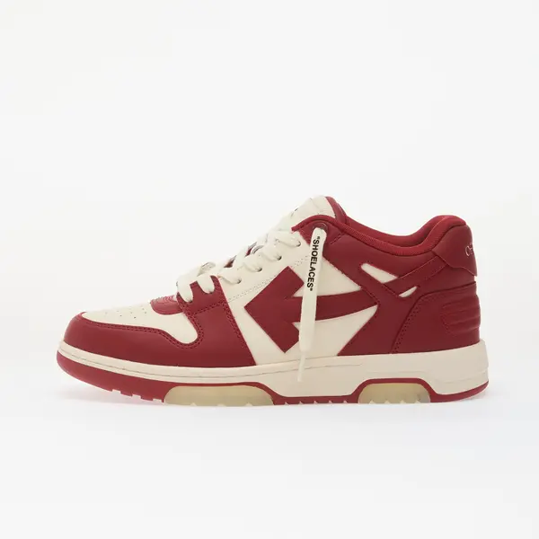 Off-White Сникърси Off-White M-Out Of Office Calf Lea-002 Off White - Coral Red EUR 41