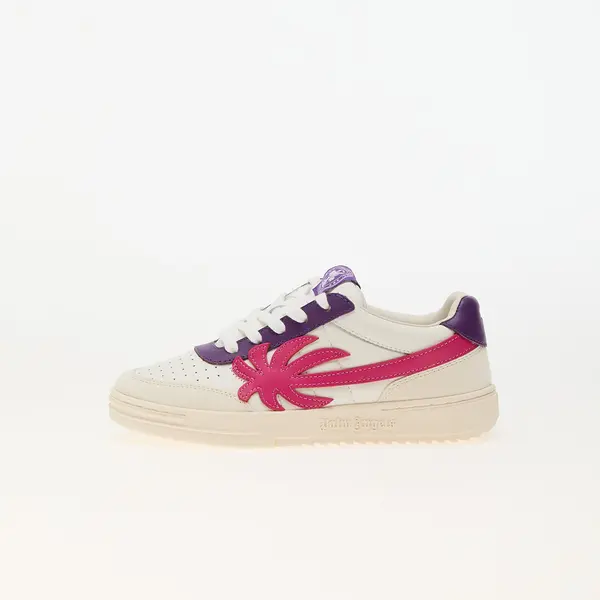 Palm Angels Kids Сникърси Palm Angels Kids Palm Beach University Leather White Fuchsia EUR 38