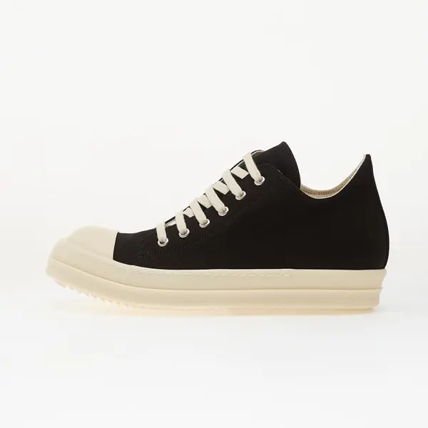 Rick Owens DRKSHDW Сникърси Rick Owens DRKSHDW Denim Shoes - Low Sneaks Black/ Milk/ Milk EUR 46