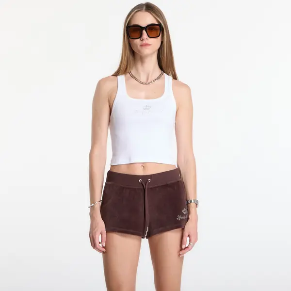 Sporty & Rich Sporty & Rich Juicy Crown Ribbed Tank White L