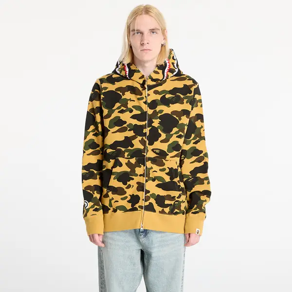 A BATHING APE Суитшърт A BATHING APE 1St Camo Shark Full Zip Hoodie UNISEX Yellow XXL
