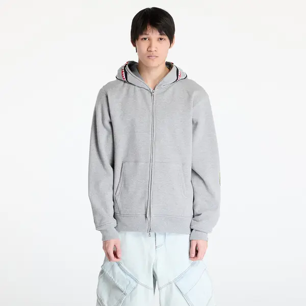 A BATHING APE Суитшърт A BATHING APE 2nd Shark Full Zip UNISEX Hoodie Gray L