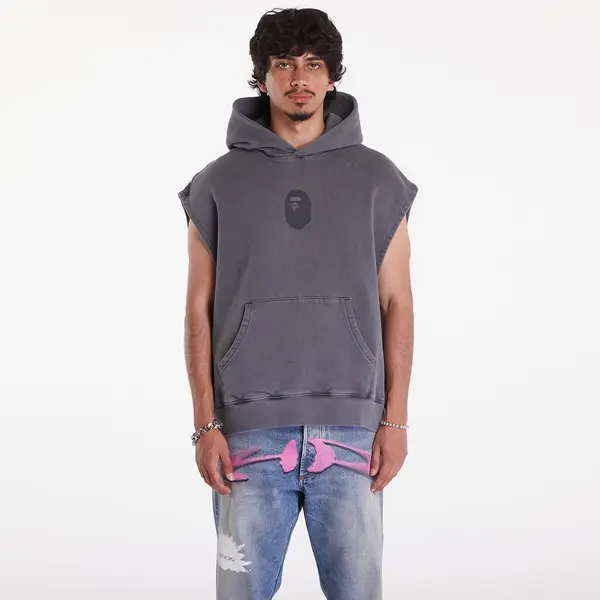 A BATHING APE Суитшърт A BATHING APE Bape Sleeveless Pullover Hoodie Charcoal M