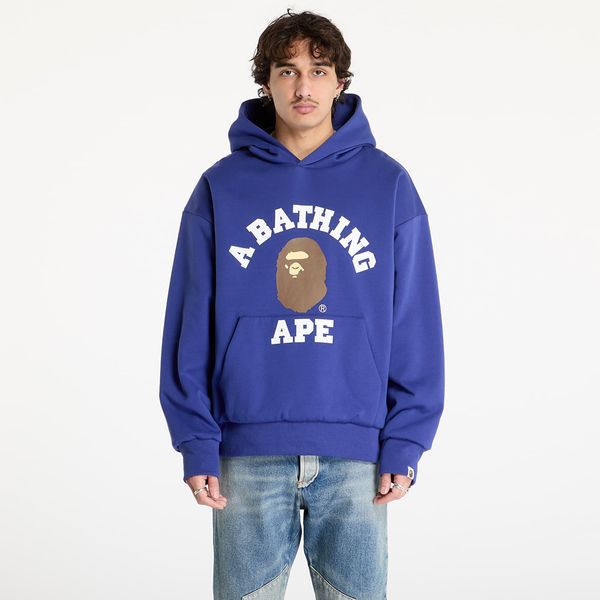 A BATHING APE Суитшърт A BATHING APE College Puffy Relaxed Fit Pullover Hoodie M Blue M