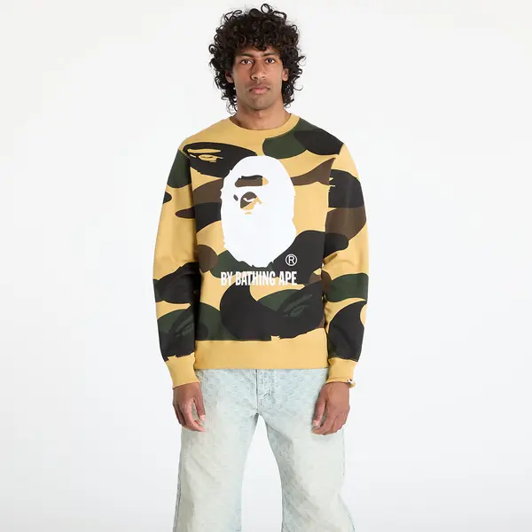 A BATHING APE Суитшърт A BATHING APE Giant 1St Camo By Bathing Ape Crewneck Sweatshirt UNISEX Yellow M