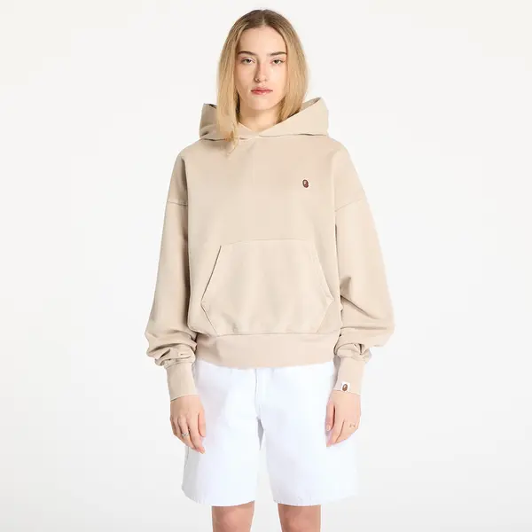 A BATHING APE Суитшърт A BATHING APE Pigment Dyed One Point Oversized Pullover Hoodie Gray S