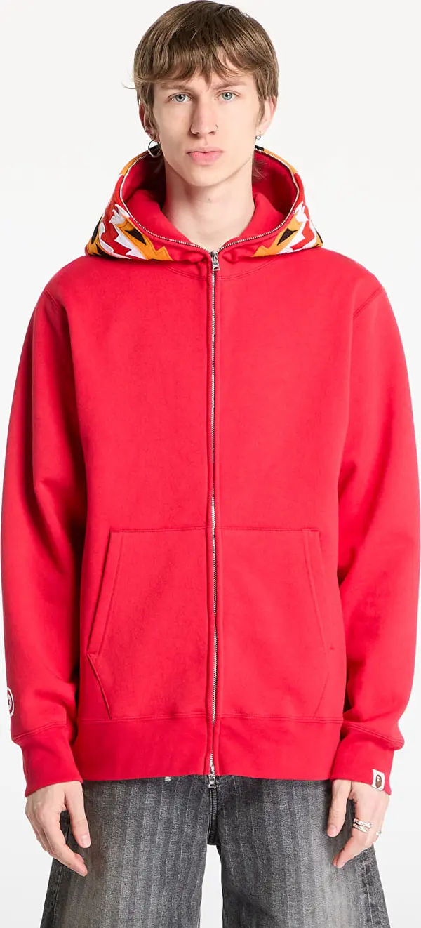 A BATHING APE Суитшърт A BATHING APE Tiger Full Zip Hoodie UNISEX Red M