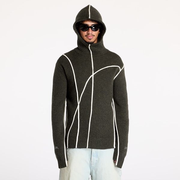 A-COLD-WALL* Суитшърт A-COLD-WALL* Contour Knit Hoodie Grey-Green/ Olive Grey M