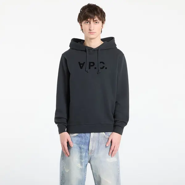 A.P.C. Суитшърт A.P.C. Standard Hoodie With Large Vpc UNISEX Faded Indigo/ Ecru L