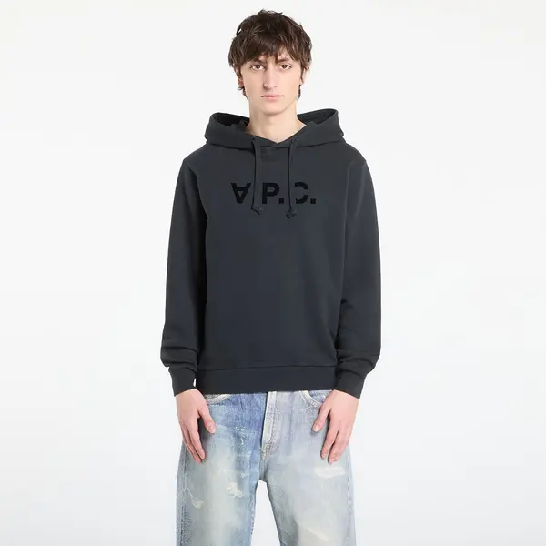 A.P.C. Суитшърт A.P.C. Standard Hoodie With Large Vpc UNISEX Faded Indigo/ Ecru XL