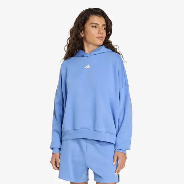 adidas Performance Суитшърт adidas 3 Stripes Studio Hoodie Blue Fusion L