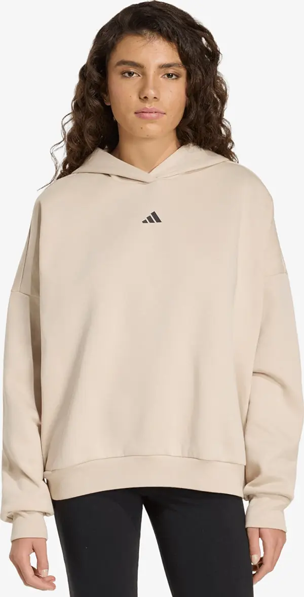 adidas Performance Суитшърт adidas 3 Stripes Studio Hoodie Crystal Linen L
