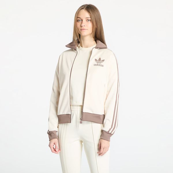adidas Originals Суитшърт adidas Adicolor Classic Track Top Wonder White/ Trace Brown L