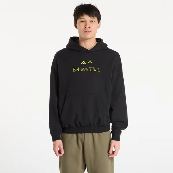 adidas Originals Суитшърт adidas Anthony Edwards Believe That Hoodie Black/ Preloved Lime L